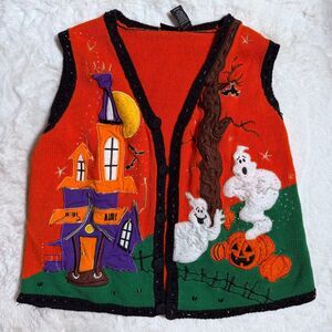 Holiday Editions Halloween Sweater vest